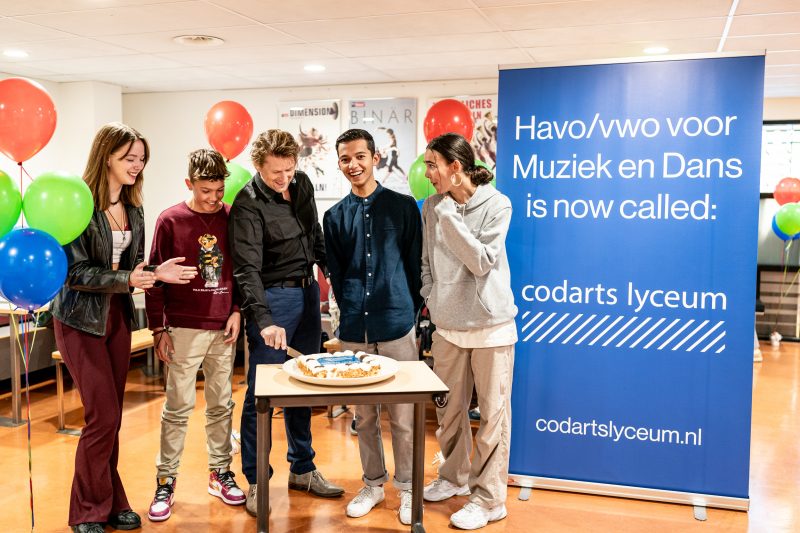 Havo/vwo voor Muziek en Dans heeft een nieuwe naam: Codarts Lyceum